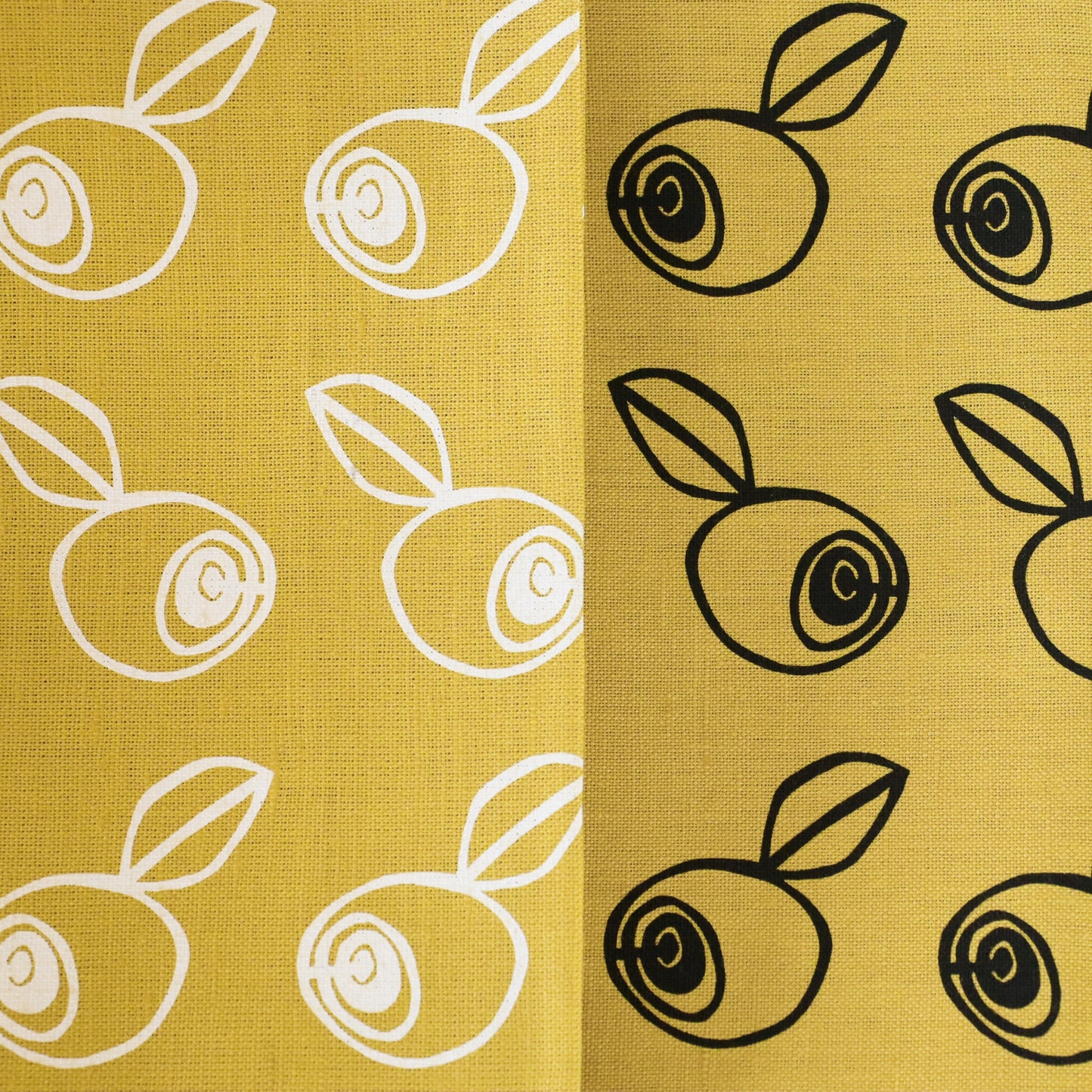 BLÅBÄRSSKOG kökshandduk 2-pack | gul